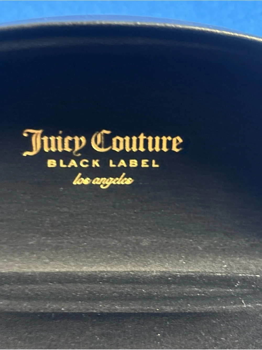 Juicy Couture Black Label Sunglass & Eyeglass Case Black Hard Clamshell Lined